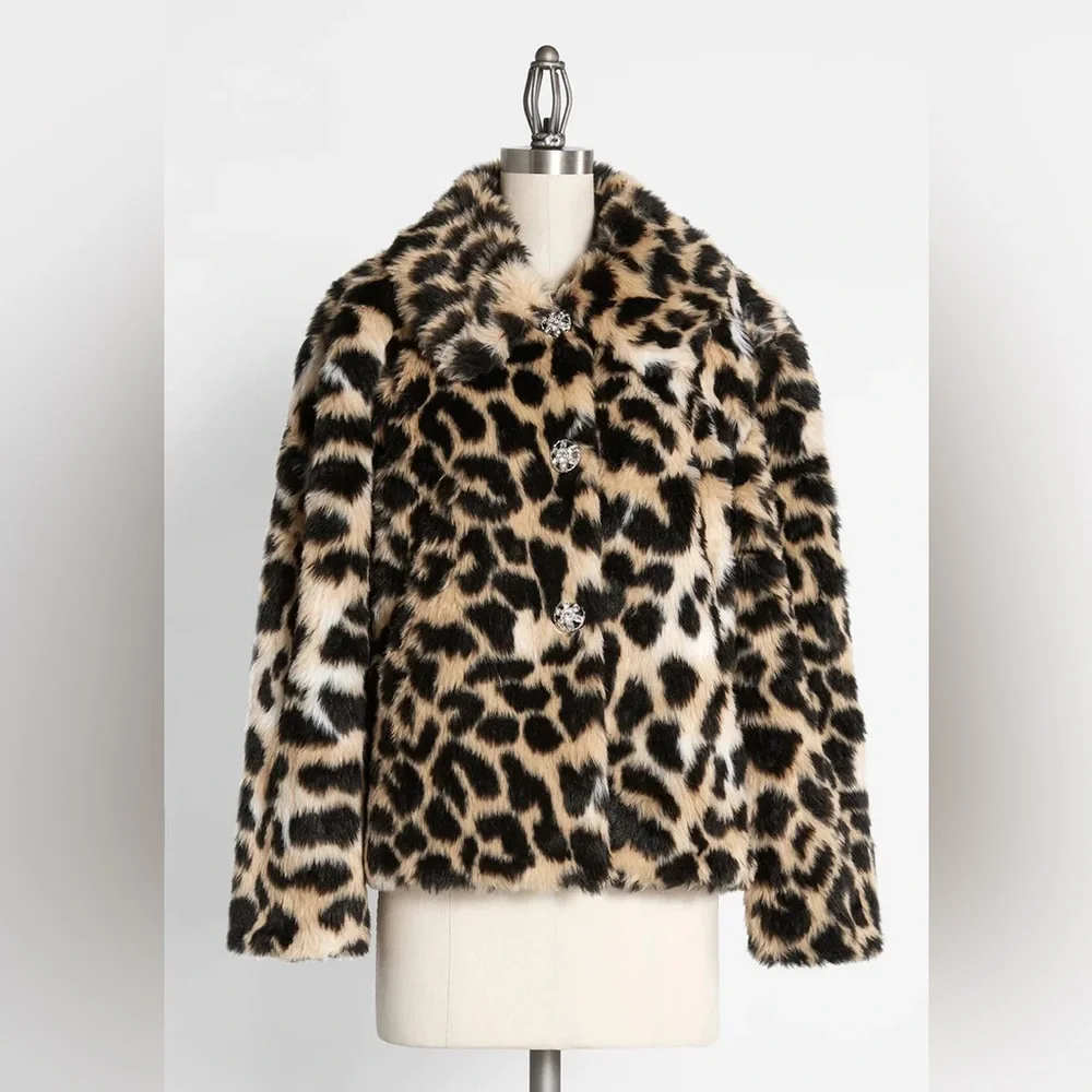 ModCloth Leopard Coat - Picture 2 of 4